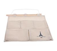 Yardwe Organisateur Mural Pochette de Rangement Suspendue Multiples en Coton et Lin Résistante la Décoloration Garde la Pièce Ordonnée pour Salle de Bain Cuisine