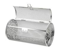 Yardwe Panier De Four À Tambour En Acier Inoxydable Panier Rotatif Rôtissoire Pour Barbecue Et Friteuse À Air Porte Mobile Rotation 360° Pour Fruits Secs Noix Viande 25.00X14.00X14.00cm