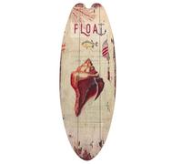 Yardwe Panneau Mural en Bois Planche de Surf Décorative Rétro Charmante, Résistante à L'usure, pour Jardin ou Fête à Thème Plage, Décoration Intérieure Colorée