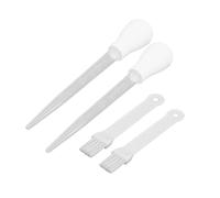 Yardwe Pipette à Huile De Cuisine Pompe à Assaisonnement Tube Doseur Huile Ustensiles De Cuisine Avec Accessoire De Barbecue Blanc