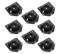 Yardwe Plaques de Montage pour Pieds inclinés en Fer 8pcs 12 degrés pour Commode et Banc Style Nordique