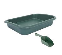 Yardwe Plateau Rectangulaire en Plastique pour Pots de Fleurs, avec Mini | Collecte D’eau, Surveillance Simple du Niveau, Usage Stable, pour Bureaux et Rebords de Fenêtre