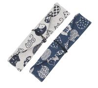 Yardwe Pochette à Baguette Japonaise 2 Pièces en Tissu Cordon | Réutilisable et Lavable, Protège Vos Couverts Saleté, pour Peigne, Éventail, Rangement Pratique