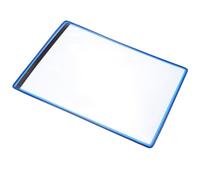Yardwe Pochette Magnétique Murale en Pvc Bleu pour Rangement de Documents Fixation Magnétique et Grand Espace, pour Affichage de Travaux en Bureau