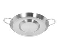 Yardwe Poêle Plate en Acier Inoxydable Épais, Design Pratique et Adaptée pour Griller, Cuisine Maison et Randonnée, Batterie Cuisine Tout Feux