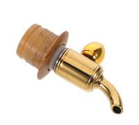Yardwe Robinet de Refroidisseur D'eau Réutilisable en Métal et Plastique | Bec de Remplacement Vintage, Bouchon en Bois, pour Carafes à Eau et Refroidisseurs de Boissons