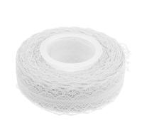 Yardwe Ruban à Bordure de Dentelle, Ruban Décoratif Blanc 30mm, 22m, pour Emballage Présent et Décoration de Gâteau, DIY Mariage