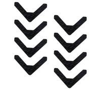 Yardwe Ruban Adhésif Antidérapant 8 Pièces Design Simple en Caoutchouc Noir Fixation des Tapis pour Tapis et Sols Cuisine et Salon