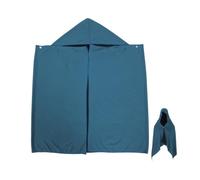 Yardwe Serviette à Capuche Rafraîchissante Poncho Bleu, Nylon Microfibre | Coupe Ample Bouton, Bordure Ajustable Intégrée, Maintien Antidérapant, Plage, Voyage, Séchage