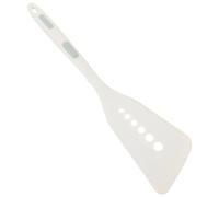 Yardwe Spatule Multifonction en Silicone Blanche, Résistante la Chaleur, Compatible Poêle Antiadhésive, pour Cuisiner Œufs, Pancakes et Poissons