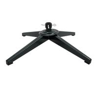 Yardwe Support de Sapin de Noël Pliable en Fer, Réglable, 25 Pouces | Socle à Disque Plat, Quatre Pieds en Caoutchouc, Finition Mate, pour Bureaux et Installations Commerciales