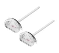 Yardwe Thermomètre à Huile Sonde 4 Pouces Affichage Facile à Lire avec Support en Acier Inoxydable 0-200°c, Pack de 2 pour Friture Cuisine Professionnelle et Maison