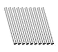Yardwe Tubes de Carillon Éolien en Aluminium Argenté 10 Pcs, Diamètre 10mm, Longueur 160mm, Matériel Pratique et Fin pour Fabriquer des Jouets DIY pour Garçon et Filles et Décorer Votre
