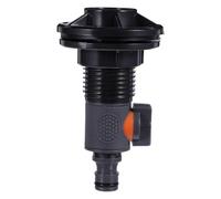 YARNOW 1 Ensemble de raccord traversant 3/4" + vanne Droite, kit de vanne de cloison pour récupérateur d'eau de Pluie/réservoir, Bec verseur caoutchouté, Ruban adhésif Inclus pour Les