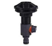 YARNOW 1 kit de vanne de traversée 1/2" + vanne Droite, kit de de cloison pour récupérateur d'eau de Pluie/réservoir, Bec verseur caoutchouté, Ruban adhésif Inclus pour Les récipients