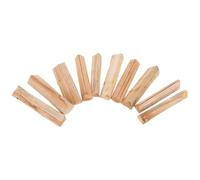 YARNOW 10 Pièces de Bois pour Barbecue à Faible Fumée, Bûches en Bois de Chauffage Rapide de 22cm pour Foyer Extérieur et Cuisson en Plein Air