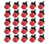 YARNOW 100 Pièces Micro-arroseur Goutteur D'irrigation Réglable, Émetteur à 8 Trous, PP Rouge, 0-140 L/h, pour Pelouse et Jardin, Arrosage Uniforme et Débit Ajustable