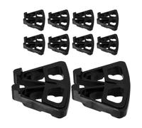 YARNOW 10pcs Pieds de Jardinière en PP Noir, Protège Racines, Favorise Circulation d'air, Évite Accumulation d'eau, Rehausseurs pour Pots de Fleurs D'extérieur