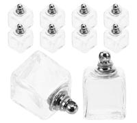 YARNOW 10pièces Lot de Breloques Boules Verre Transparentes Pendentifs DIY pour Bijoux Suspensions Mini Boules à Remplir pour Colliers et Bracelets