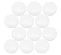 YARNOW 12 Pièces Abat-jour LED Hémisphérique Blanc en Plastique PC de 53mm pour Miroir Coiffeuse Diffuseur de Lumière Réduisant L'éblouissement, Résistant aux Chocs pour Espace de
