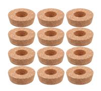 YARNOW 12pièces Bouchons Liège avec Trou pour Contenants Verre Hydroponiques Couvercles Pots Fleurs Conserve Eau et Ventilation Racines Plantes