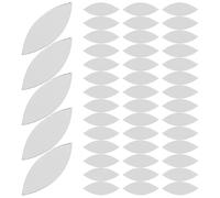 YARNOW 150 Pièces Petits Miroirs Adhésifs en Verre Forme Pétale Argenté pour Loisirs Créatifs et Décoration Facile à Poser et Polyvalents