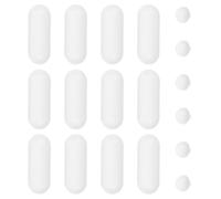 YARNOW 18 Pcs Butoirs de Siège de Toilette Coussins Confortables Antidérapants Universels en LDPE et EVA pour Divers Sièges de Toilette, Usage Maison et Hôtel