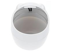 YARNOW 1pièce Mini Poubelle de Bureau à Couvercle Rabattable Animal Mignon Corbeille Compacte pour Table de Travail Rangement de Bureau et Chambre Compacte