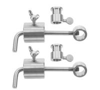 YARNOW 2 Pièces Contrepoids de Rôtissoire 286g en Acier Inoxydable | Réglage D’angle Flexible, Supporte la Chaleur Élevée, Nettoyage Facile, Adapté aux Tiges Carrées 10x10 Mm ou 8x8 Mm