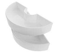 YARNOW 2 Pièces Jardinière Demi-Circulaire pour Parasol de Patio Trou