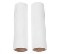 YARNOW 2 Rouleaux Recharge de Rouleau Anti-Peluches Blanc Papier Adhésif pour Élimination des Poils d'animaux et Poussières sur Canapé et Literie, 60 Feuilles