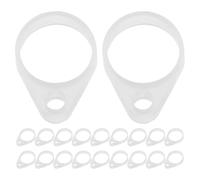 YARNOW 20 anneaux de connexion pour appareils auditifs, en silicone | Trou de 11 mm, léger, anti-perte, se fixe aux cordons ou aux lanières des appareils auditifs, empêche les chutes et les
