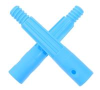 YARNOW 2pcs Embouts Filetés pour Manche de Balai de Type Américain en Plastique Robuste, Connexion Filetée pour Rallonge Télescopique, Accessoires de Remplacement Pratiques