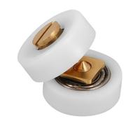YARNOW 2pcs Poulie U en Métal et Plastique pour Porte Coulissante, Roue Résistante à L’usure, Guide pour Écran de Fenêtre, pour Meubles et Portes Coulissantes