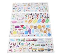 YARNOW 3 Feuilles Autocollants Muraux Décoratifs Lettres et Chiffres en Pvc Surface Mate, Améliore le Confort pour Garçon et Filles Maison Classe
