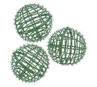 YARNOW 3 Pièces Râtelier à Balles en Herbe Vert en Plastique | Présentoir à Fleurs, Support Élégant et Fiable, Usage Maison et Jardin, Design Unique, Facile à Utiliser