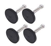 YARNOW 4 Pièces Patin Antidérapant de Meuble Réglable en Nylon D50xm16x50, Pied Mécanique Amortisseur, Support de Meuble Réglable pour Équipement Alimentaire et Médical