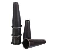 YARNOW 5 Pièces Connecteur pour Houe et Râteau de Jardin, Virole Conique en Acier au Manganèse Noir 10x4x1,8cm, Remplacement pour Manche D’Outil de Jardin et Usage Agricole