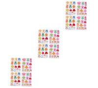 YARNOW 6 Ensembles armoire stickers garde-robe armoire en tissu gommettes décoration autocollant de tri de commode autocollant d'étiquette de stockage de vêtements PVC