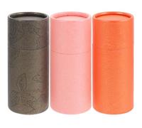 YARNOW 6 Pièces Boîte Cylindrique en Papier Laminé pour Flacons D'huile Essentielle 50ml, Protège le Contenu des Chocs, Coffret Présent Thé ou Rangement