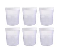 YARNOW 6 Pièces Boîte et Étanche en Plastique Blanc Ronde Déshumidificatrice Réutilisable et Sous-sol Dortoir