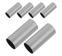 YARNOW 6 Pièces Cache de Douille E14 en Métal Argenté pour Chandeliers | Remplacement Facile, Ajustement sans Joint Visible, pour Appliques Murales et Usages Hôteliers, Finition Métallique Lisse