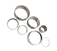 YARNOW 6pièces Set de Ronds Acier Inoxydable Cannelés et Lisses Cercles pour Biscuits Gâteaux et Pâtisserie Moulage Décoratif et Professionnel