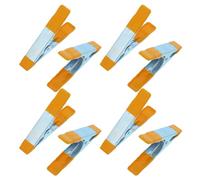 YARNOW 8 Pièces Pince à Ressort de A Revêtement Pvc Orange, Ouverture Mâchoire 1,4, Force de Serrage Puissante et Rebond Rapide pour Travaux Manuels et Supports de Fond