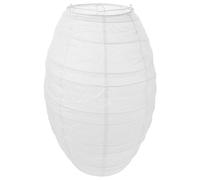 YARNOW Abat-jour Ovale en Papier Blanc pour Lanterne Suspendue, Léger et Polyvalent, pour Décoration de Festivals et Appartements de Vacances