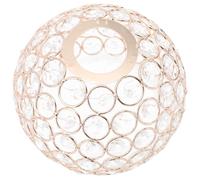 YARNOW Abat-jour pour Protéger la Lampe en Fer Cristaux Style Européen Couverture Légère Or et Créer une Ambiance Chaleureuse pour Lampe de Plafond et Applique Murale la Maison