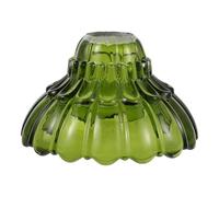YARNOW Abat-jour suspendu en verre vintage, diffuseur de lumière pour appliques et plafonniers, abat-jour en verre à bord festonné pour salle de bain et bureau, diamètre du trou : 3,5 cm