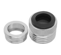 YARNOW Adaptateur de Tuyau D'arrosage Connexion Flexible 2 Ensembles en Cuivre Argenté, Raccord Rapide 22mm vers 3/4 GHT pour Robinet pour Jardinage à Domicile et Système D'irrigation