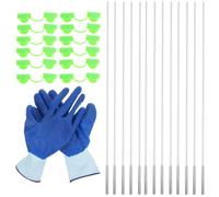 YARNOW Arceaux de Tunnel de Plantation en Plastique 1 Set, Supports de Serrage Courbés Anti-Gel pour Légumes, Augmentation de Température et Humidité, Utilisation Film Isolant en Hiver