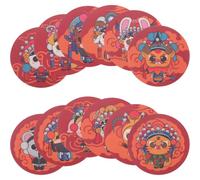 YARNOW Autocollant D'apprentissage Propreté Tout-petits, Autocollant de Formation pour Siège de Toilette et Pots Bébé, Rouge, Papier, Motifs Zodiaque Dessin Animé, Changement de Couleur,